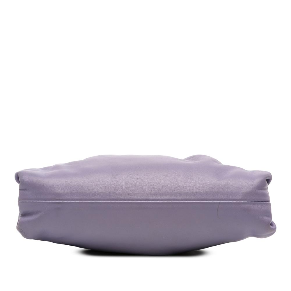 Bottega Veneta B Bottega Veneta Purple Lambskin Leather Leather Lambskin The Mini Pouch Crossbody Italy