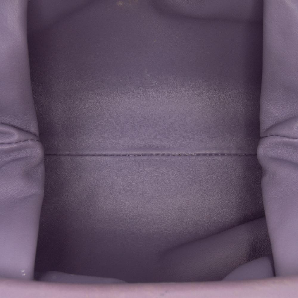 Bottega Veneta B Bottega Veneta Purple Lambskin Leather Leather Lambskin The Mini Pouch Crossbody Italy