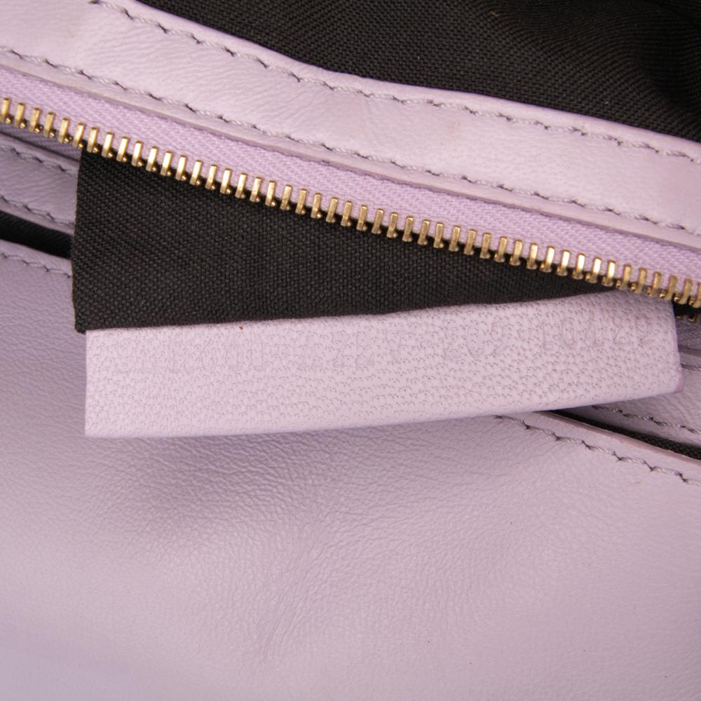 Fendi AB Fendi Pink Light Pink Calf Leather Medium Embossed FF Baguette Satchel Italy