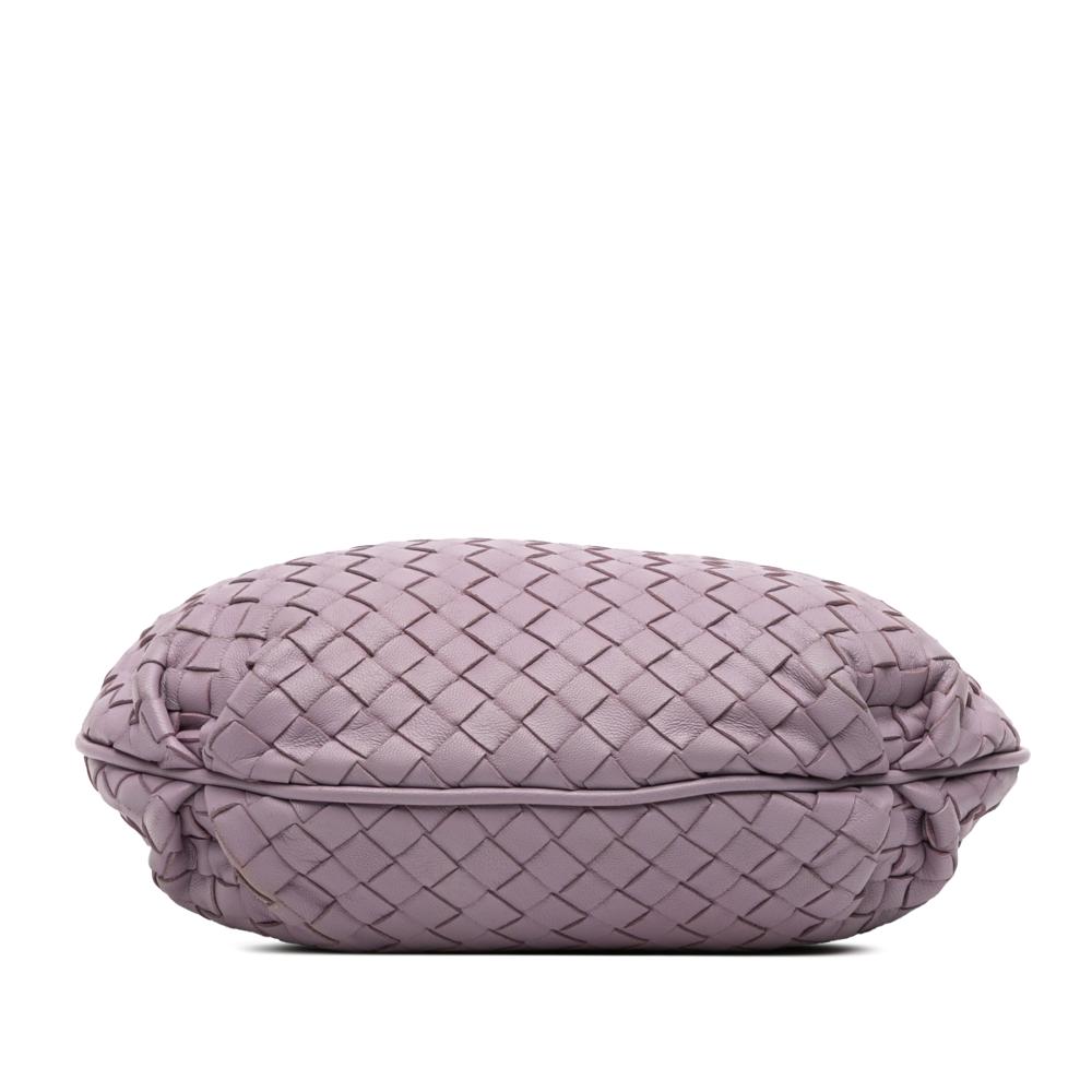 Bottega Veneta B Bottega Veneta Purple Nappa Leather Leather Nappa Intrecciato Crossbody Italy
