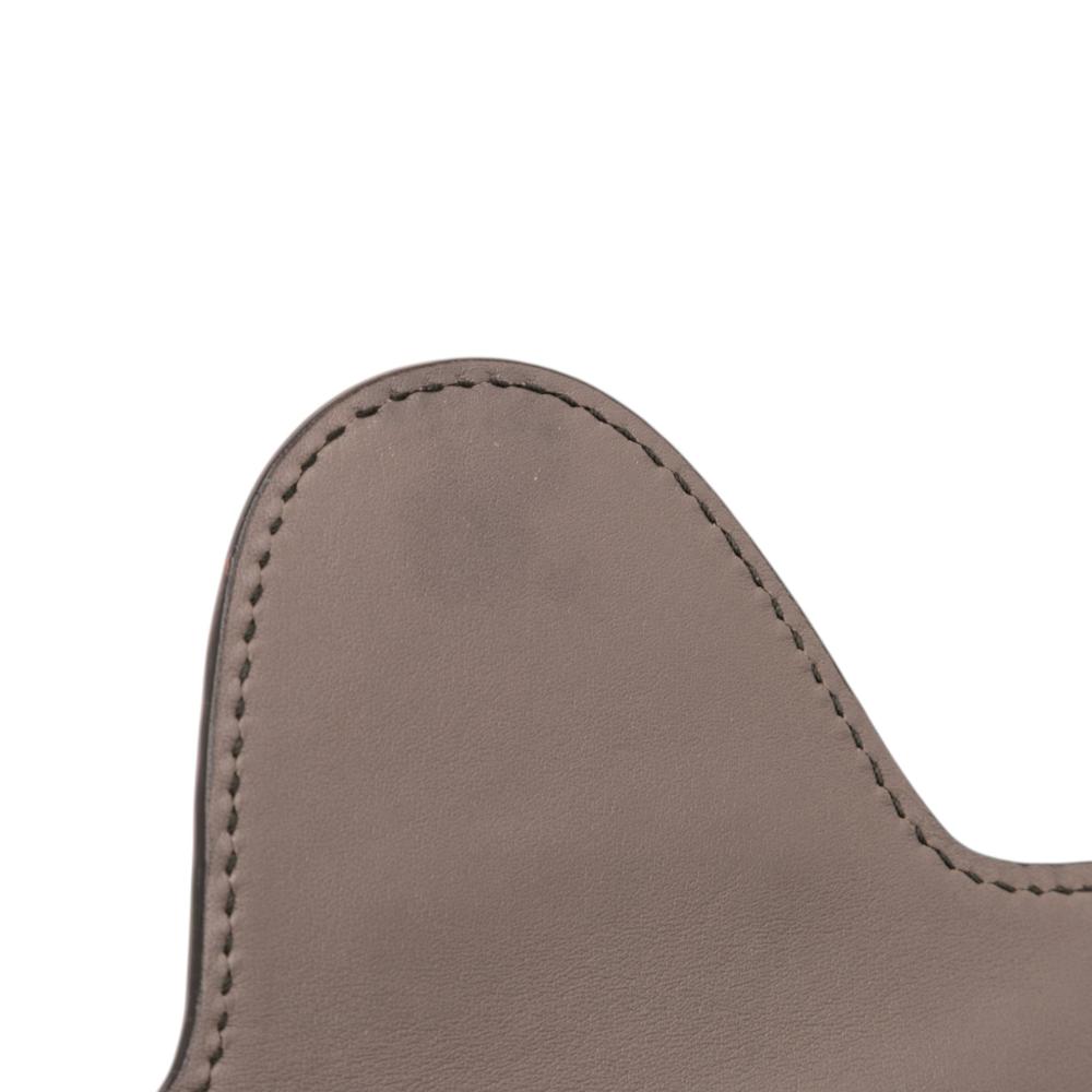 Gucci AB Gucci Brown Taupe Calf Leather Mini Microguccissima Emily Crossbody Italy