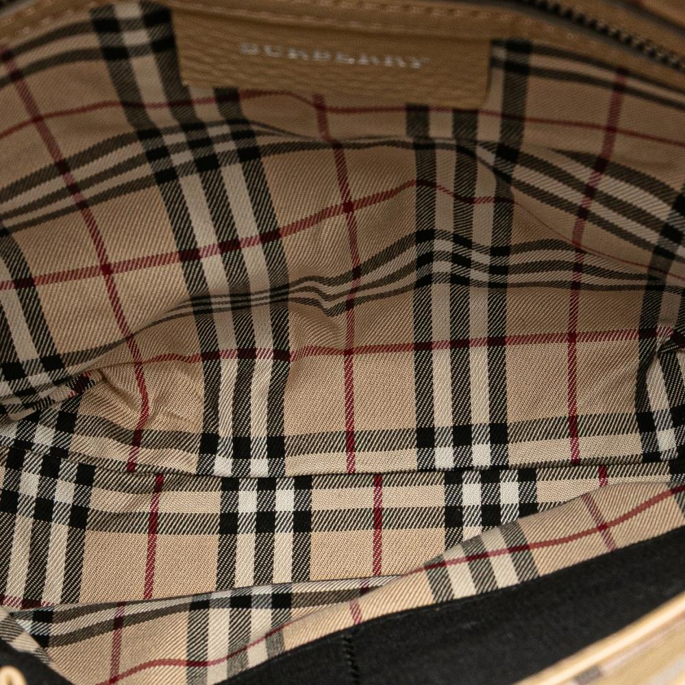 Burberry B Burberry Brown Beige Calf Leather Crossbody United Kingdom