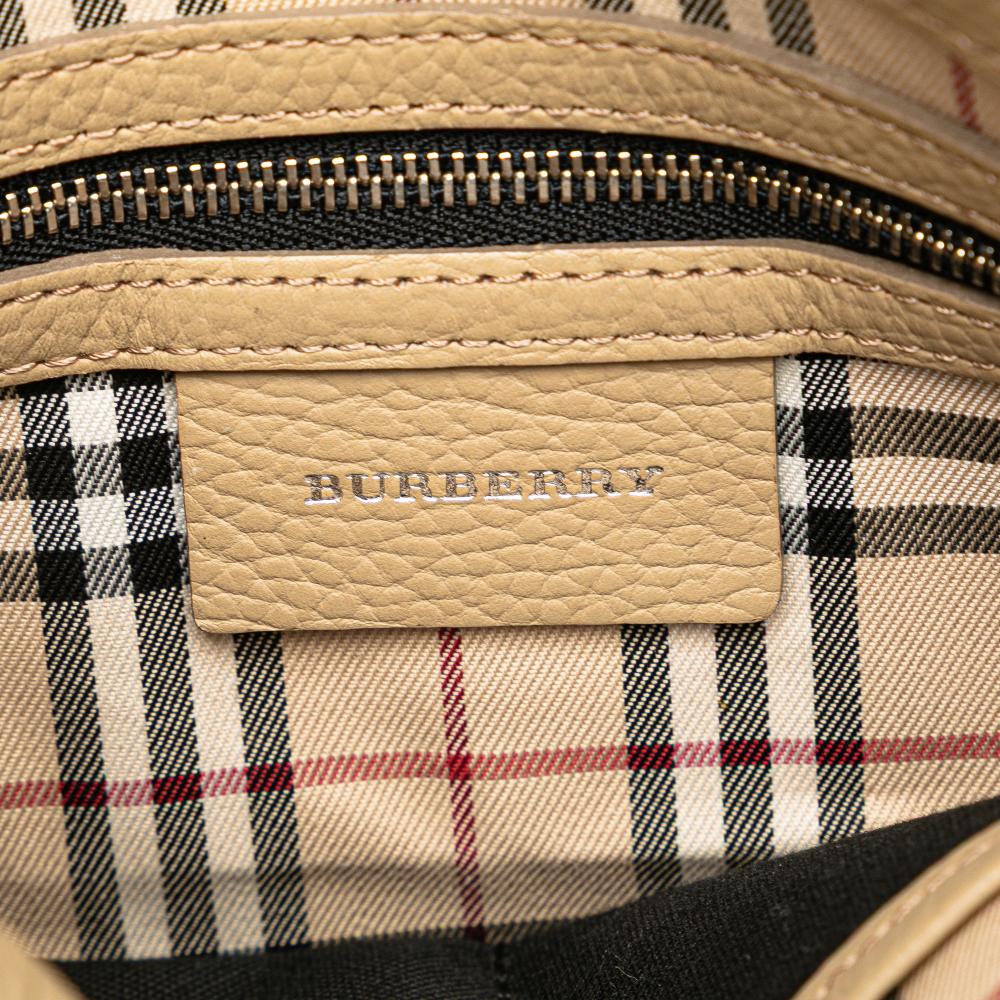 Burberry B Burberry Brown Beige Calf Leather Crossbody United Kingdom