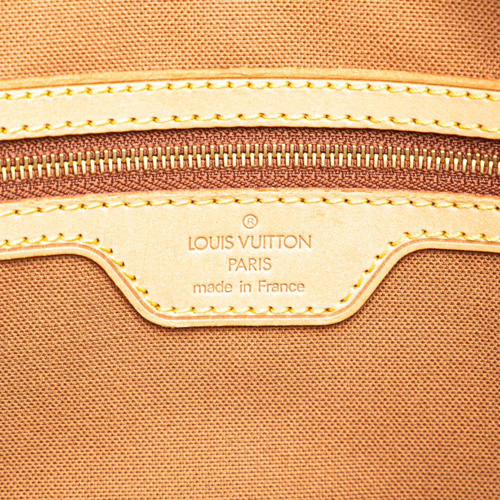 Louis Vuitton B Louis Vuitton Brown Monogram Canvas Fabric Monogram Cabas Piano France