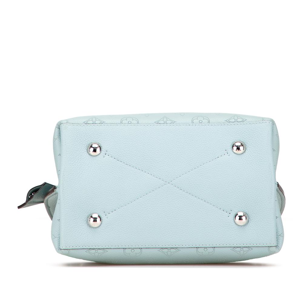 Louis Vuitton AB Louis Vuitton Blue Light Blue Calf Leather Monogram Mahina Muria France