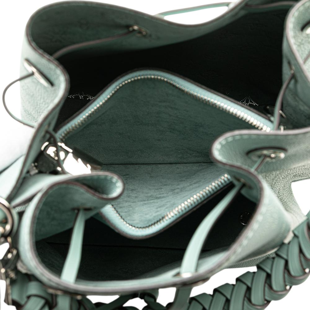 Louis Vuitton AB Louis Vuitton Blue Light Blue Calf Leather Monogram Mahina Muria France