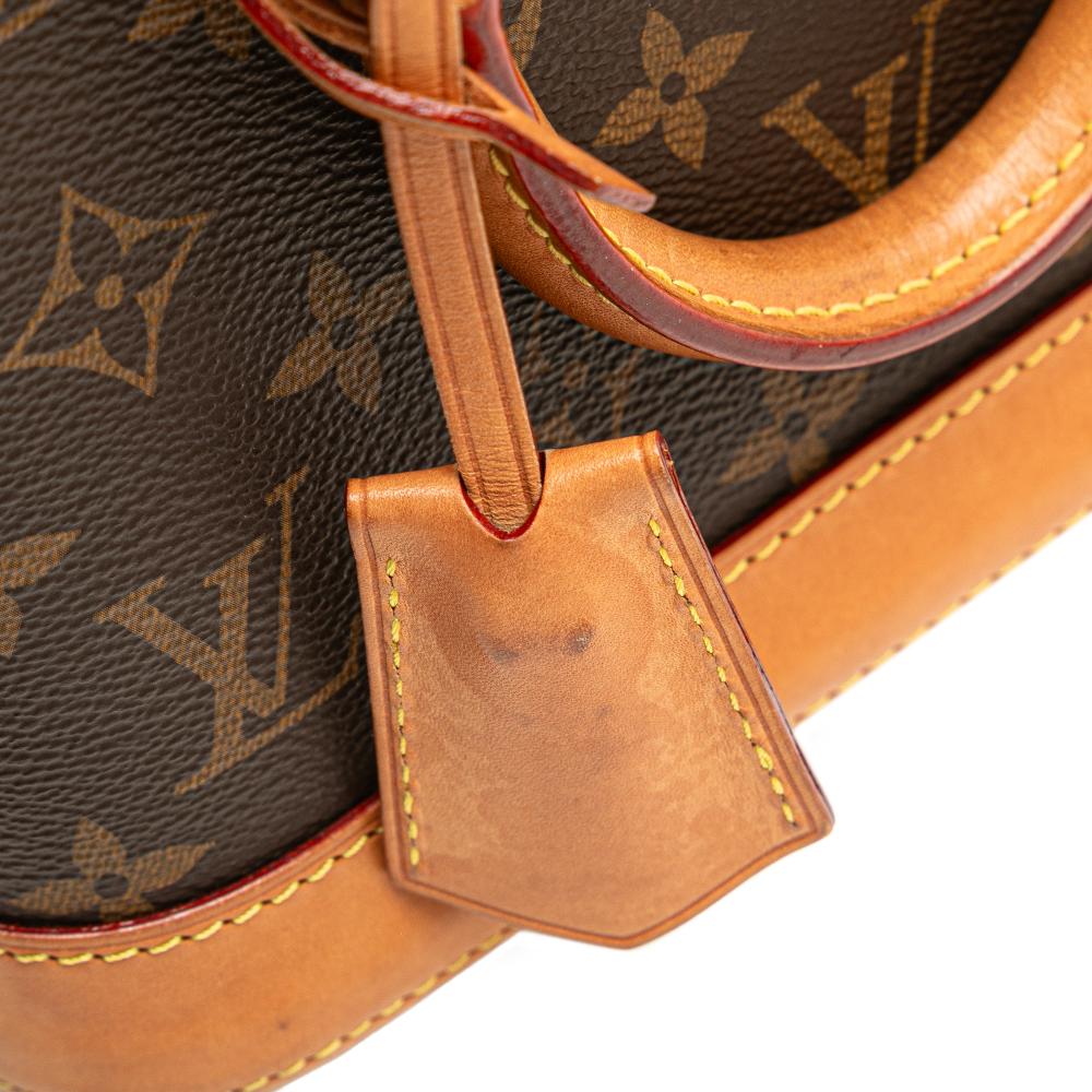 Louis Vuitton B Louis Vuitton Brown Monogram Canvas Fabric Monogram Alma BB France