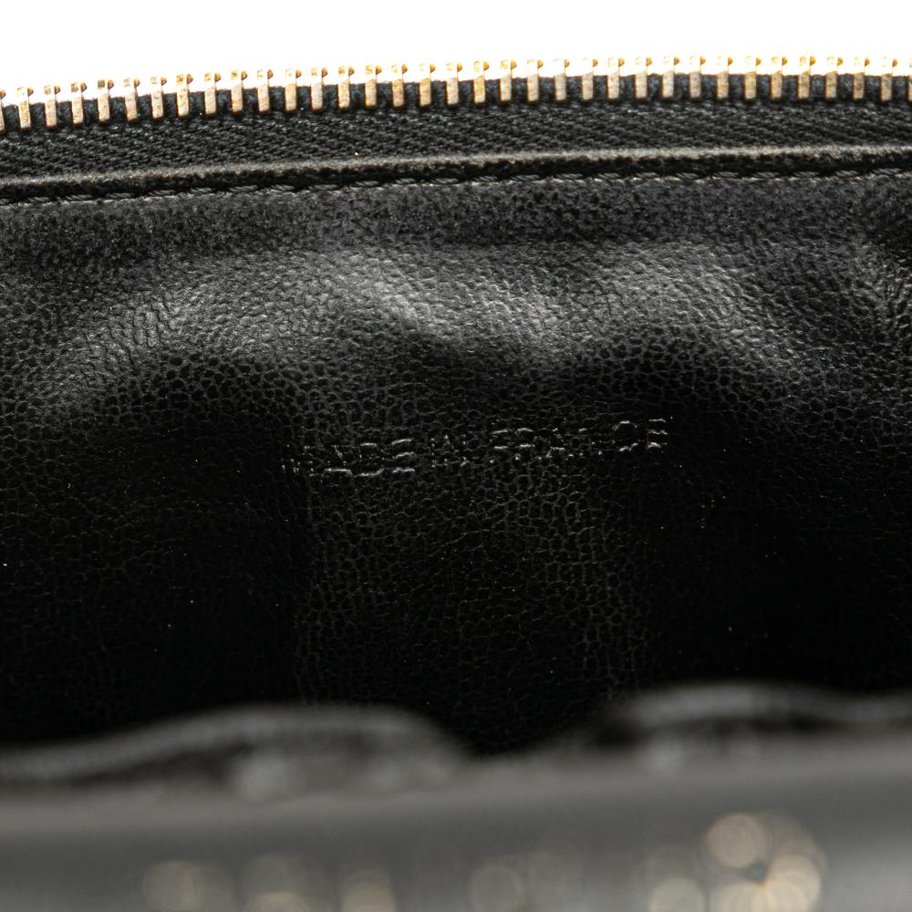 Chanel B Chanel Black Caviar Leather Leather CC Caviar Vanity Bag France