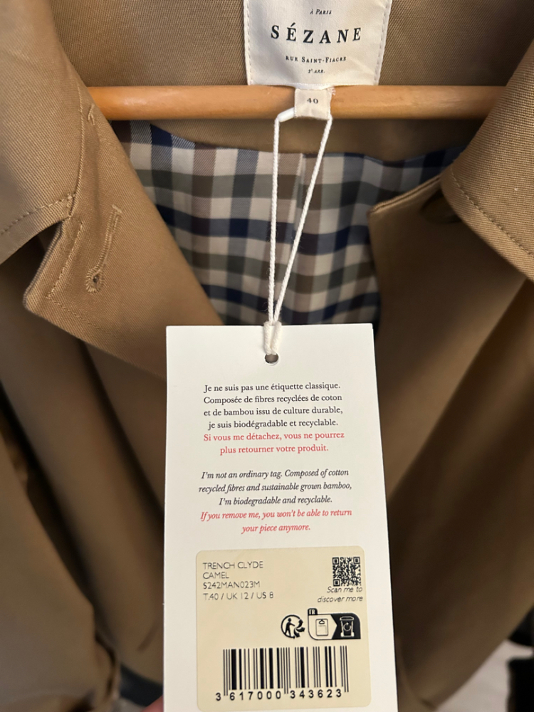 Sézane Trench clyde