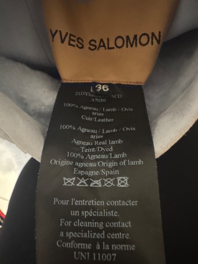 Yves Salomon Wendemantel aus Leder