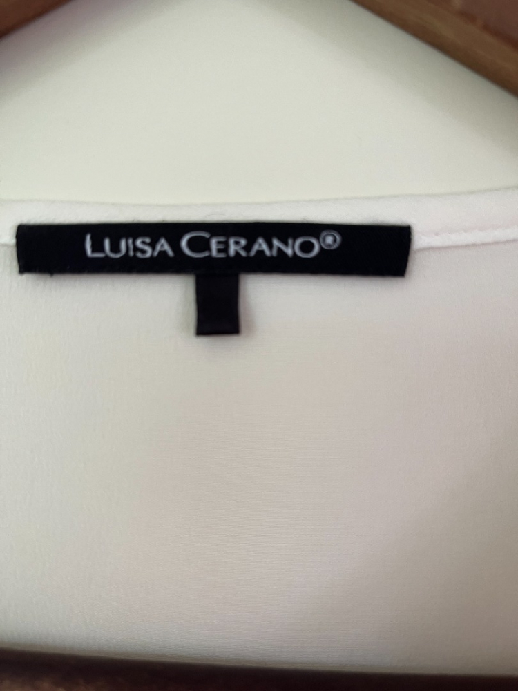 Luisa Cerano Techno Silk Top / Milk color