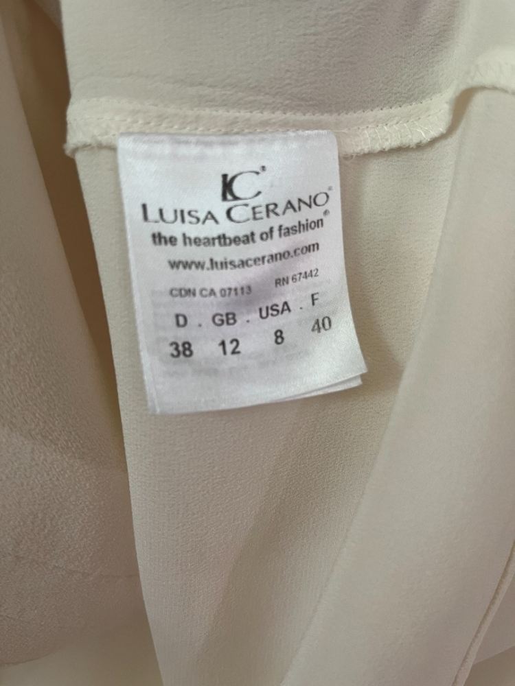 Luisa Cerano Techno Silk Top / Milk color