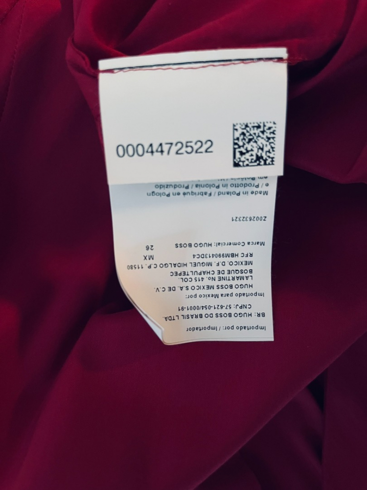 Boss Anspruchsvolles Hemd in Burgunderrot