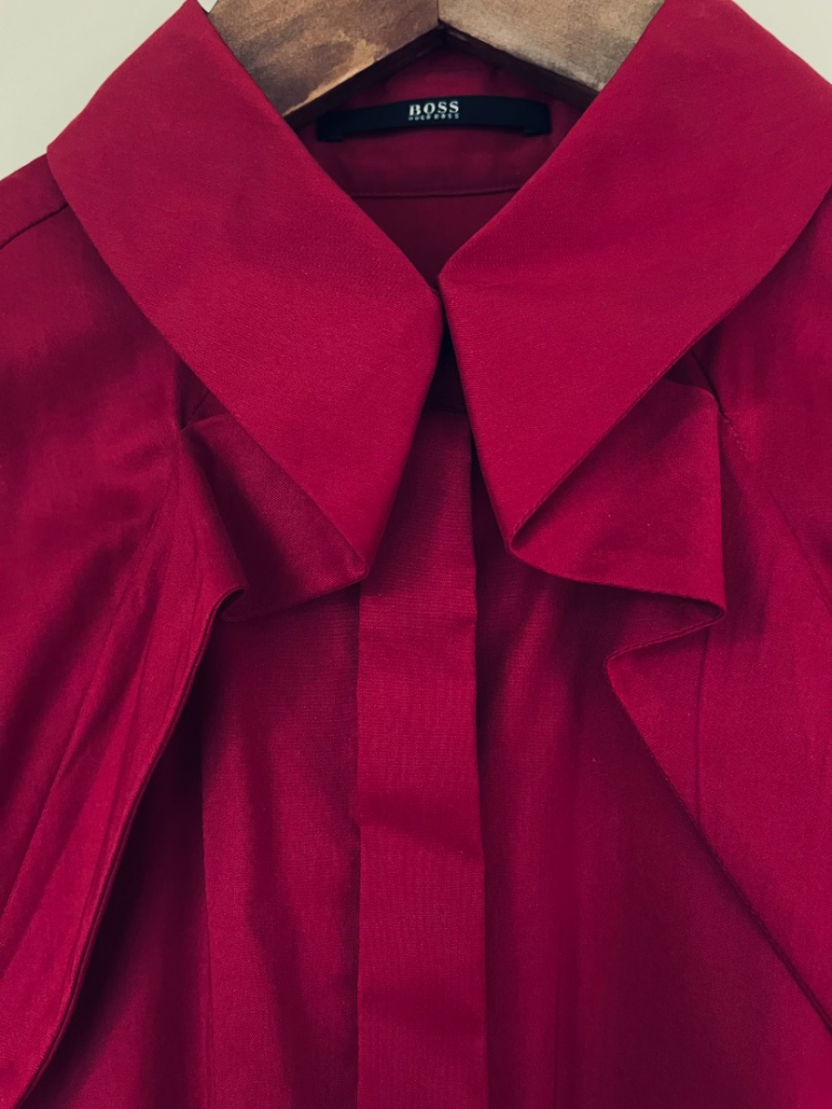 Boss Anspruchsvolles Hemd in Burgunderrot