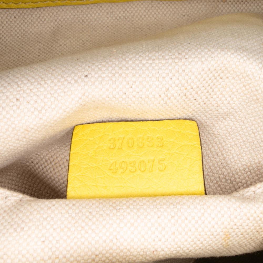 Gucci B Gucci Yellow Calf Leather Bamboo Tassel Backpack Italy