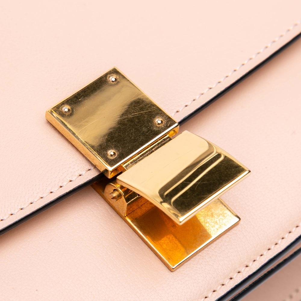 Celine B Celine Pink Light Pink Calf Leather Small Liege skin Classic Box Italy