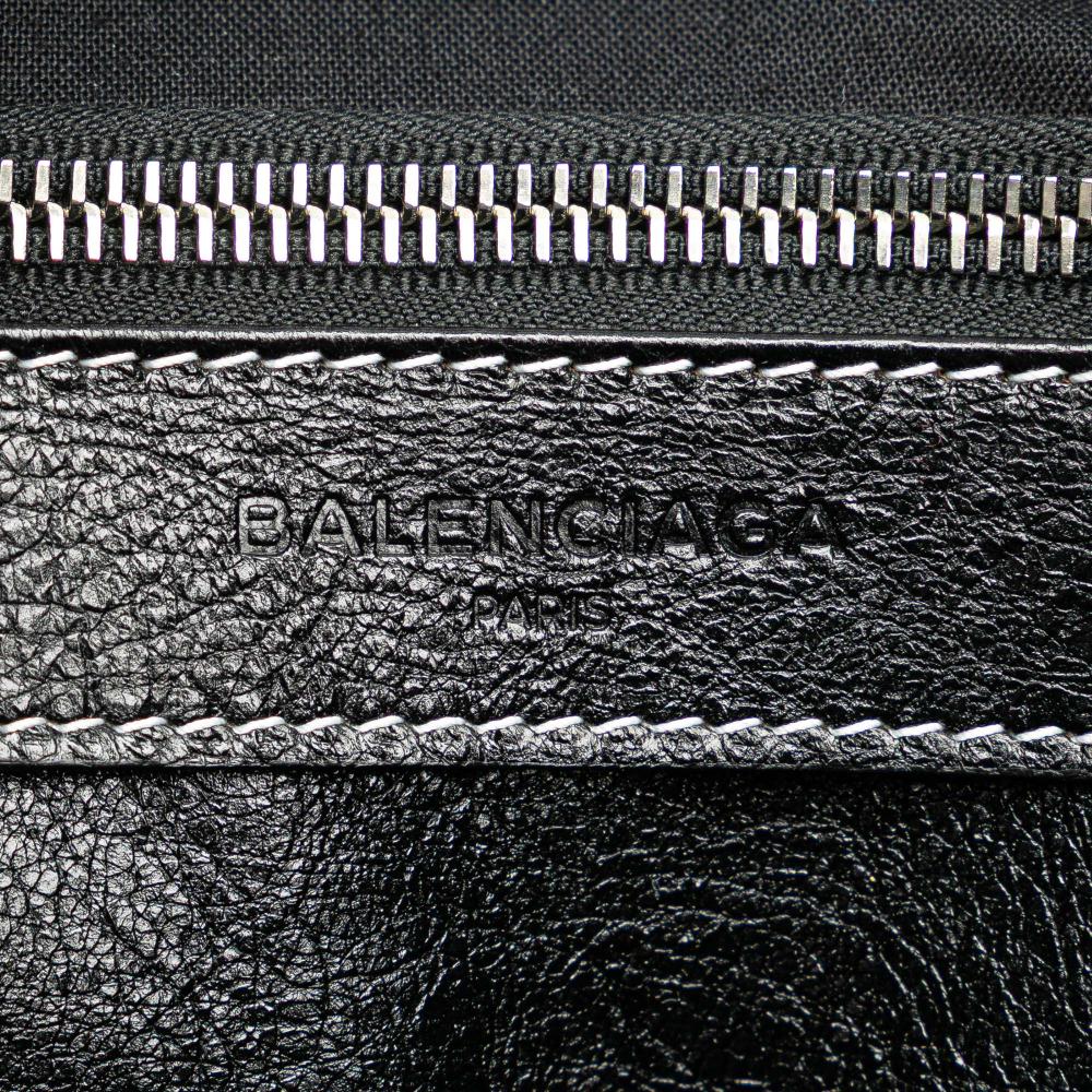 Balenciaga B Balenciaga Blue Aqua Lambskin Leather Leather S Lambskin Bazar Shopper Satchel Italy