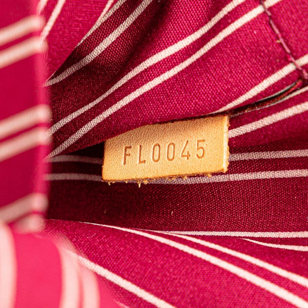 Louis Vuitton B Louis Vuitton Red Canvas Fabric Antigua Cabas PM France