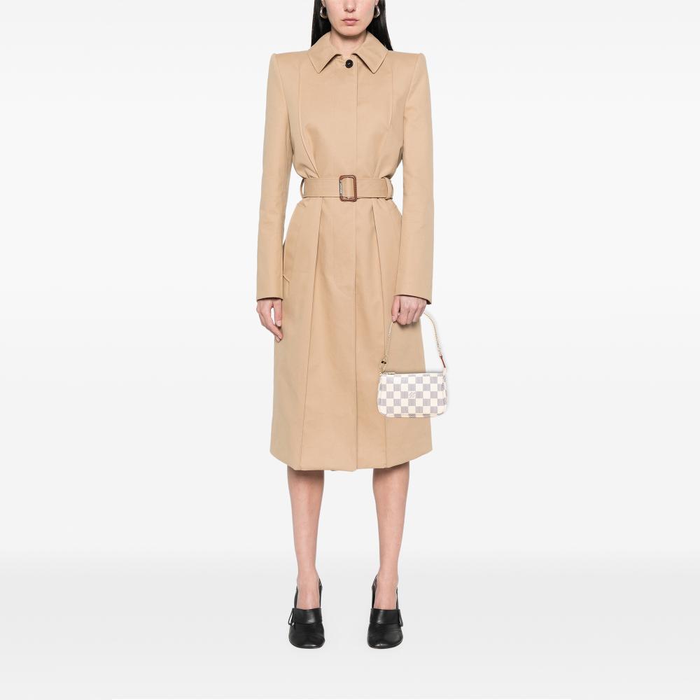 Louis Vuitton AB Louis Vuitton White Damier Canvas Canvas Damier Azur Mini Pochette Accessoires France