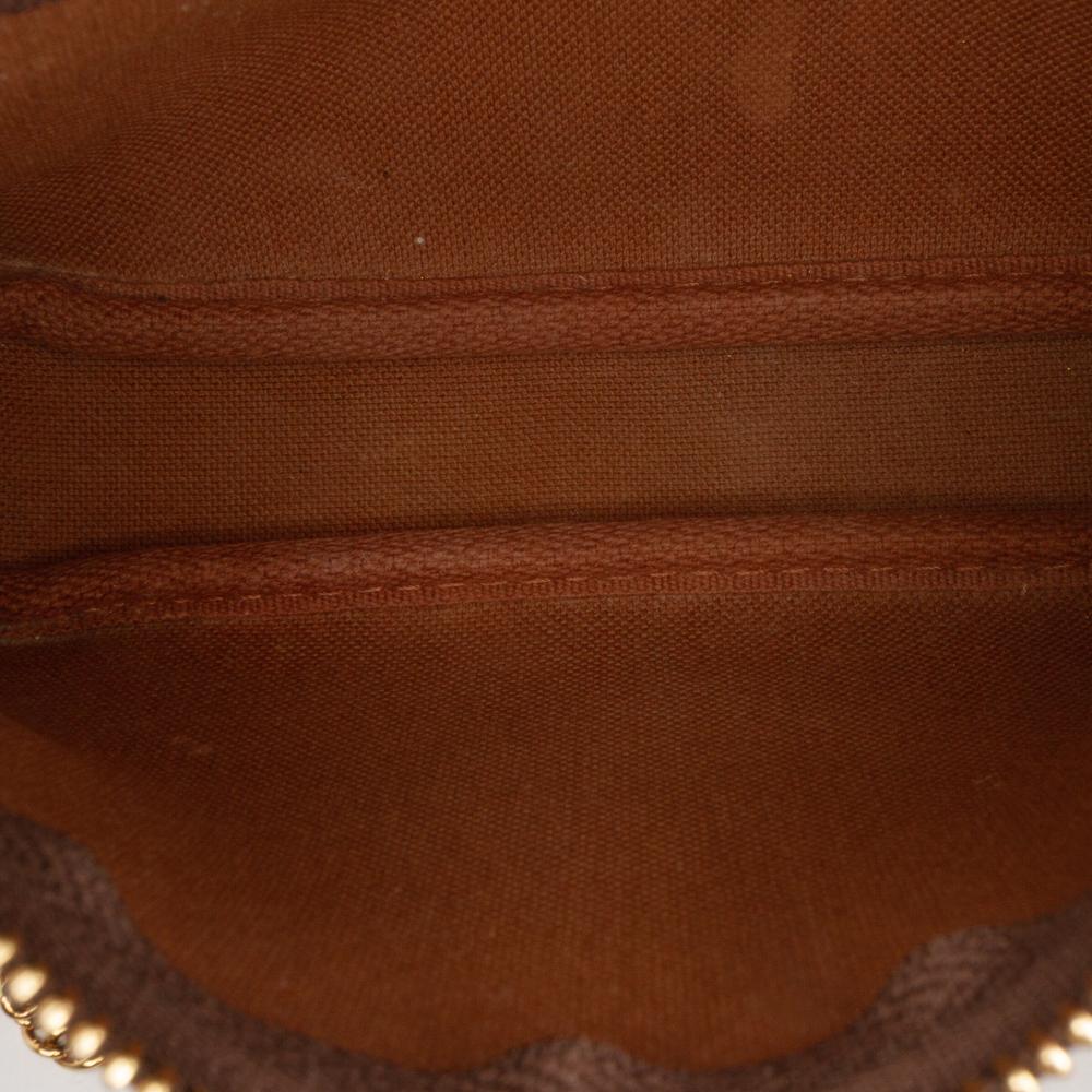 Louis Vuitton AB Louis Vuitton Brown Monogram Canvas Fabric Monogram Mini Pochette Accessoires France