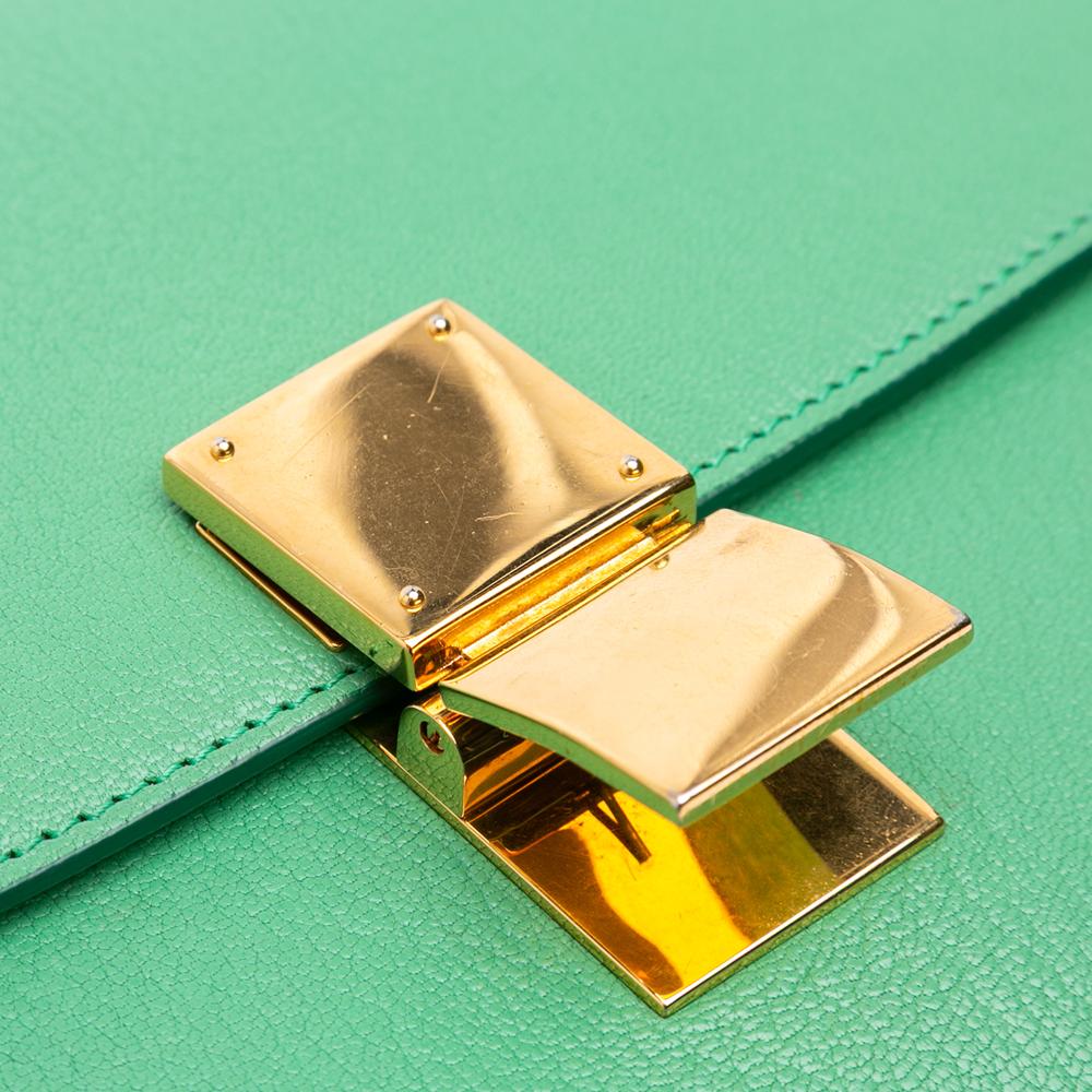 Celine B Celine Green Light Green Calf Leather Medium skin Classic Box Italy