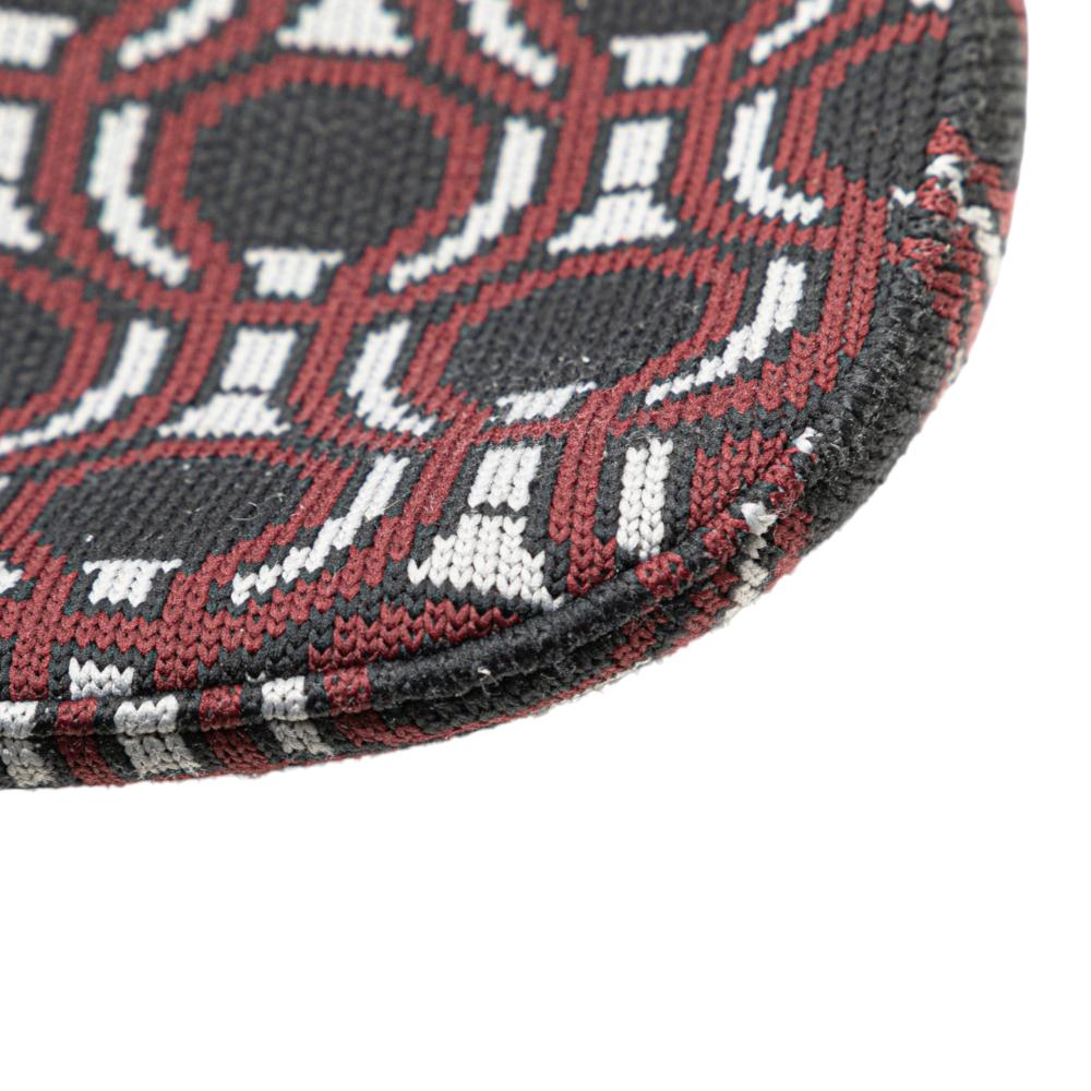 Prada AB Prada Black Jacquard Fabric Knit Cleo Shoulder Bag Italy