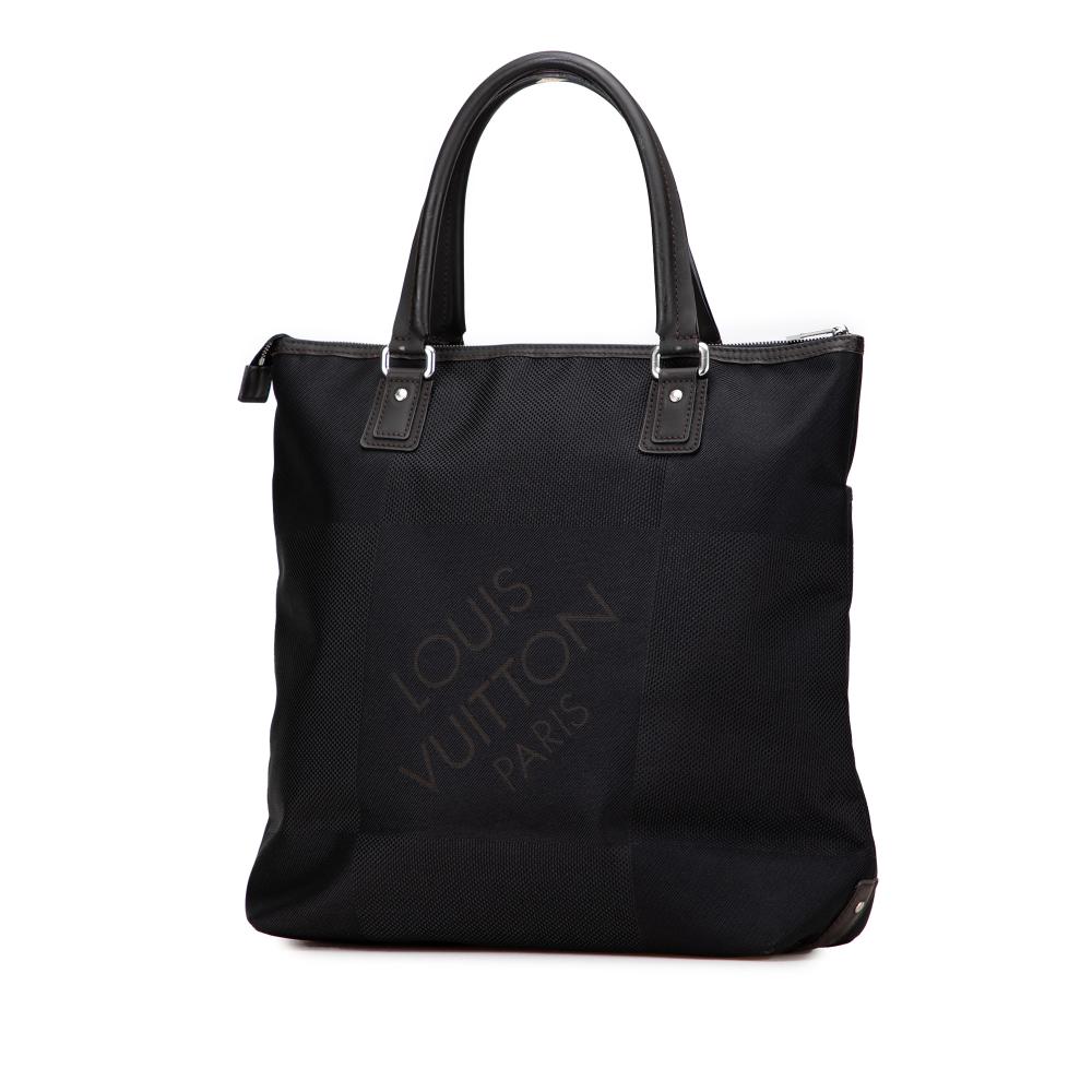 Louis Vuitton B Louis Vuitton Black Canvas Fabric Damier Geant Cougar France