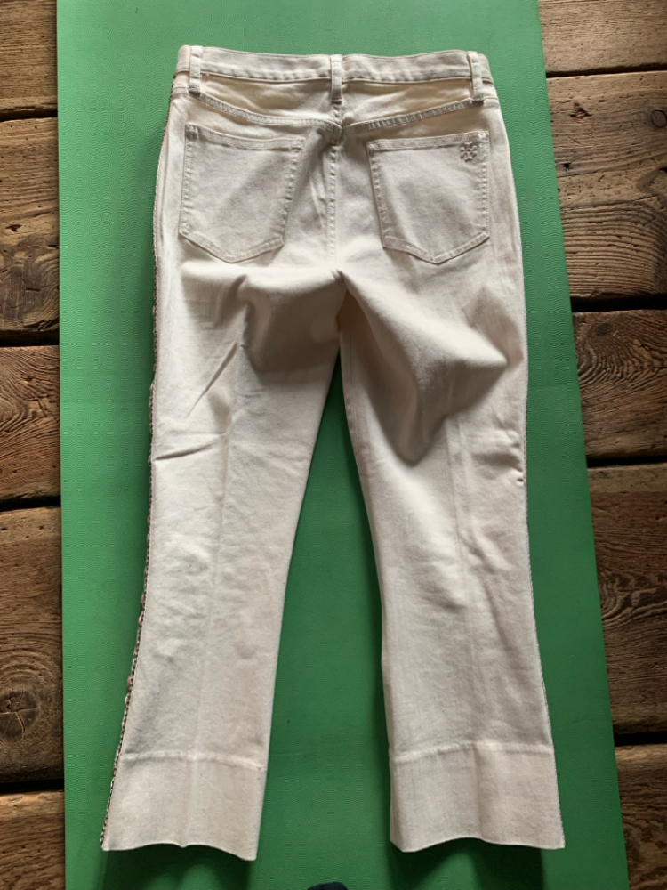 Tory Burch 7/8 Jeans off white