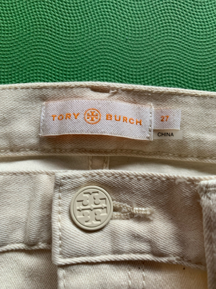 Tory Burch 7/8 Jeans off white