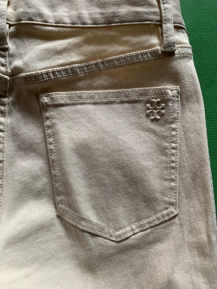 Tory Burch 7/8 Jeans off white