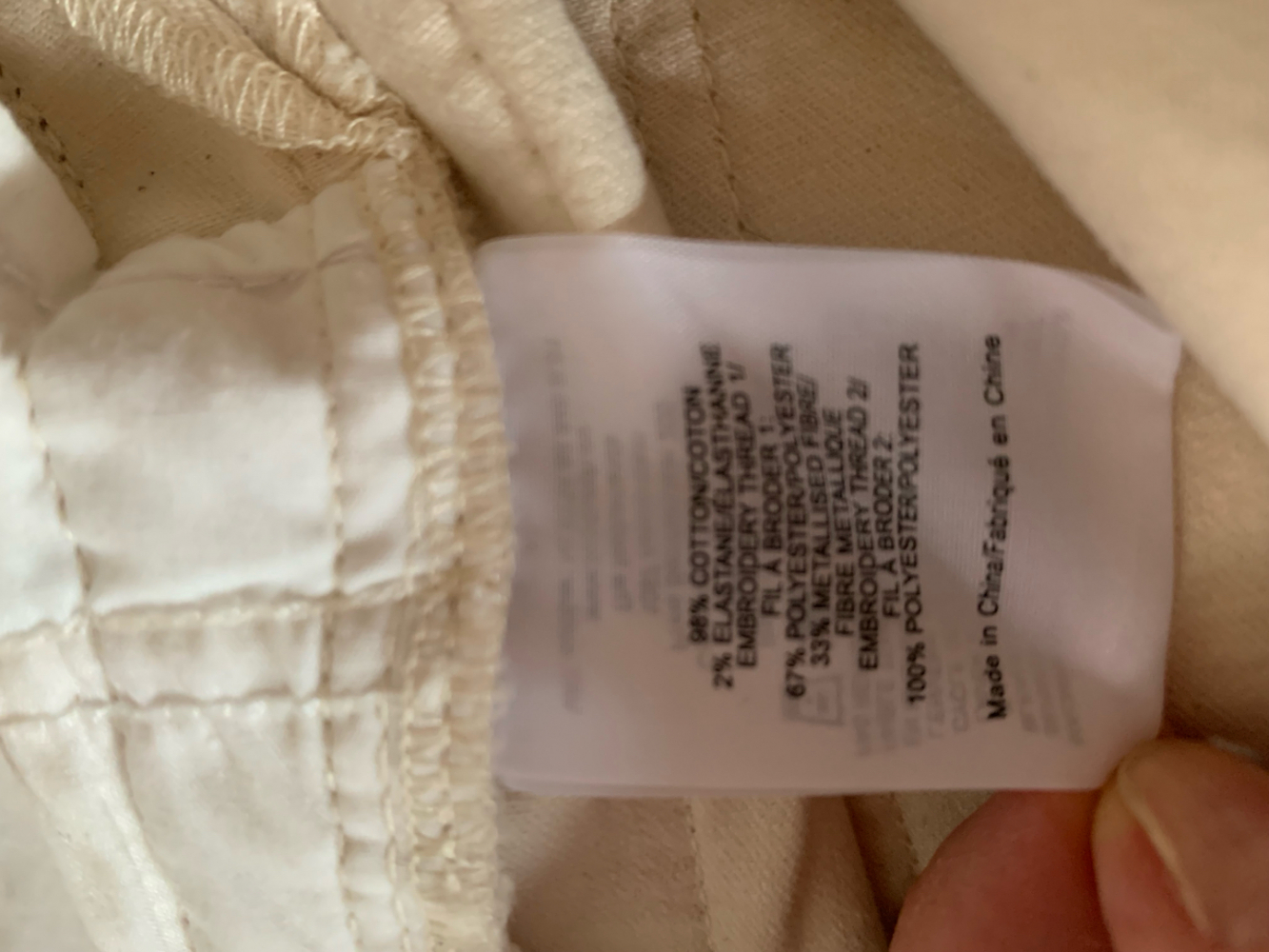 Tory Burch 7/8 Jeans off white