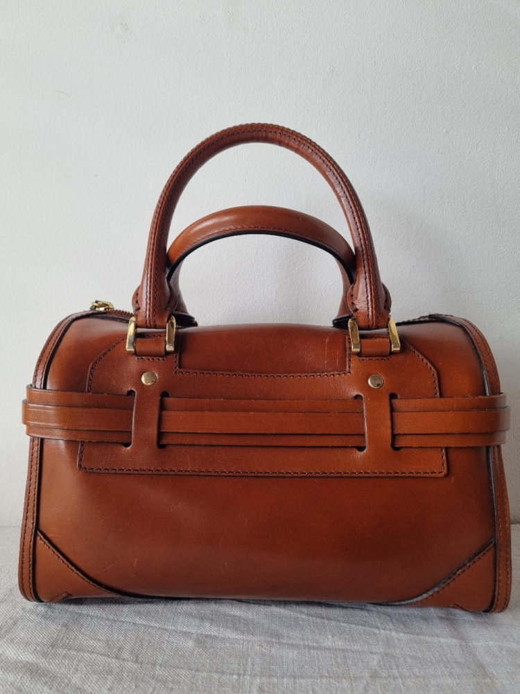 Burberry Medium bridle leather bowling bag
