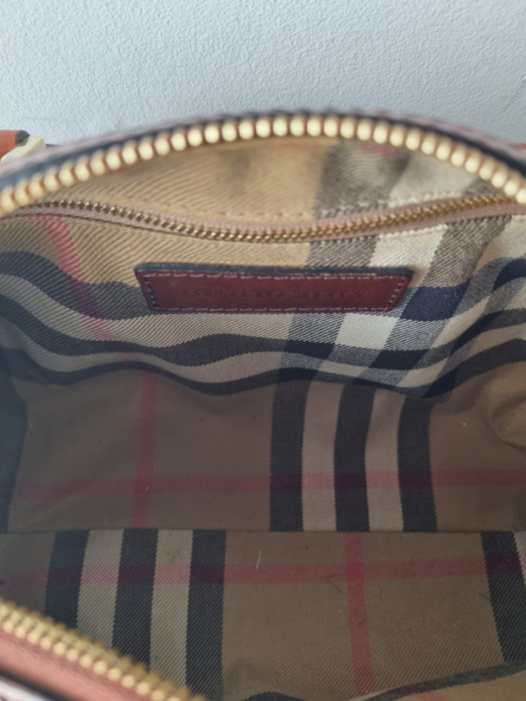 Burberry Medium bridle leather bowling bag
