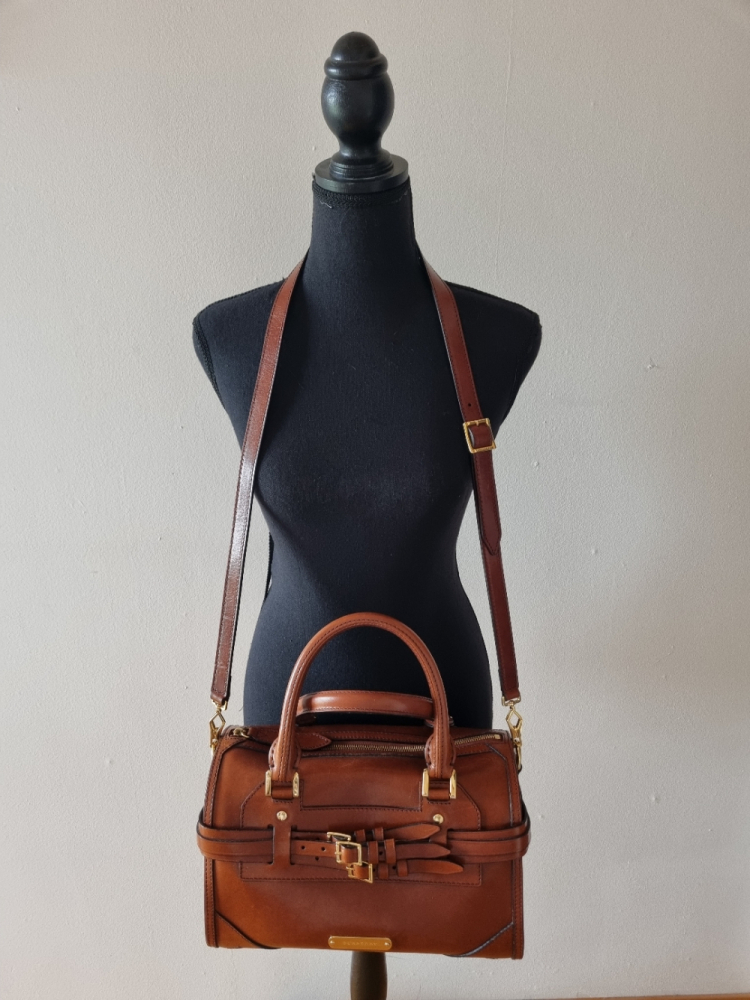 Burberry Medium bridle leather bowling bag
