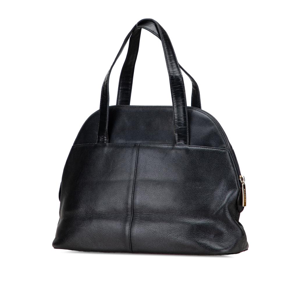 Burberry B Burberry Black Calf Leather Dome Handbag United Kingdom