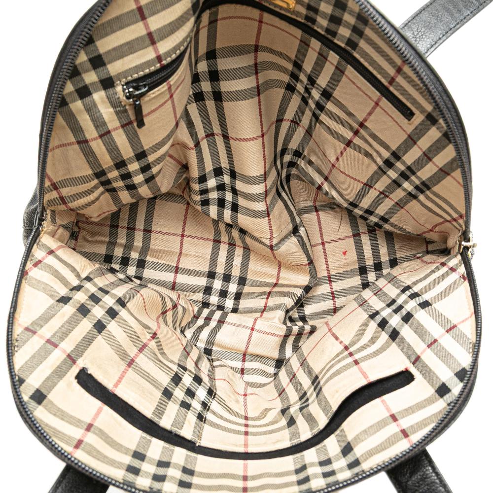 Burberry B Burberry Black Calf Leather Dome Handbag United Kingdom