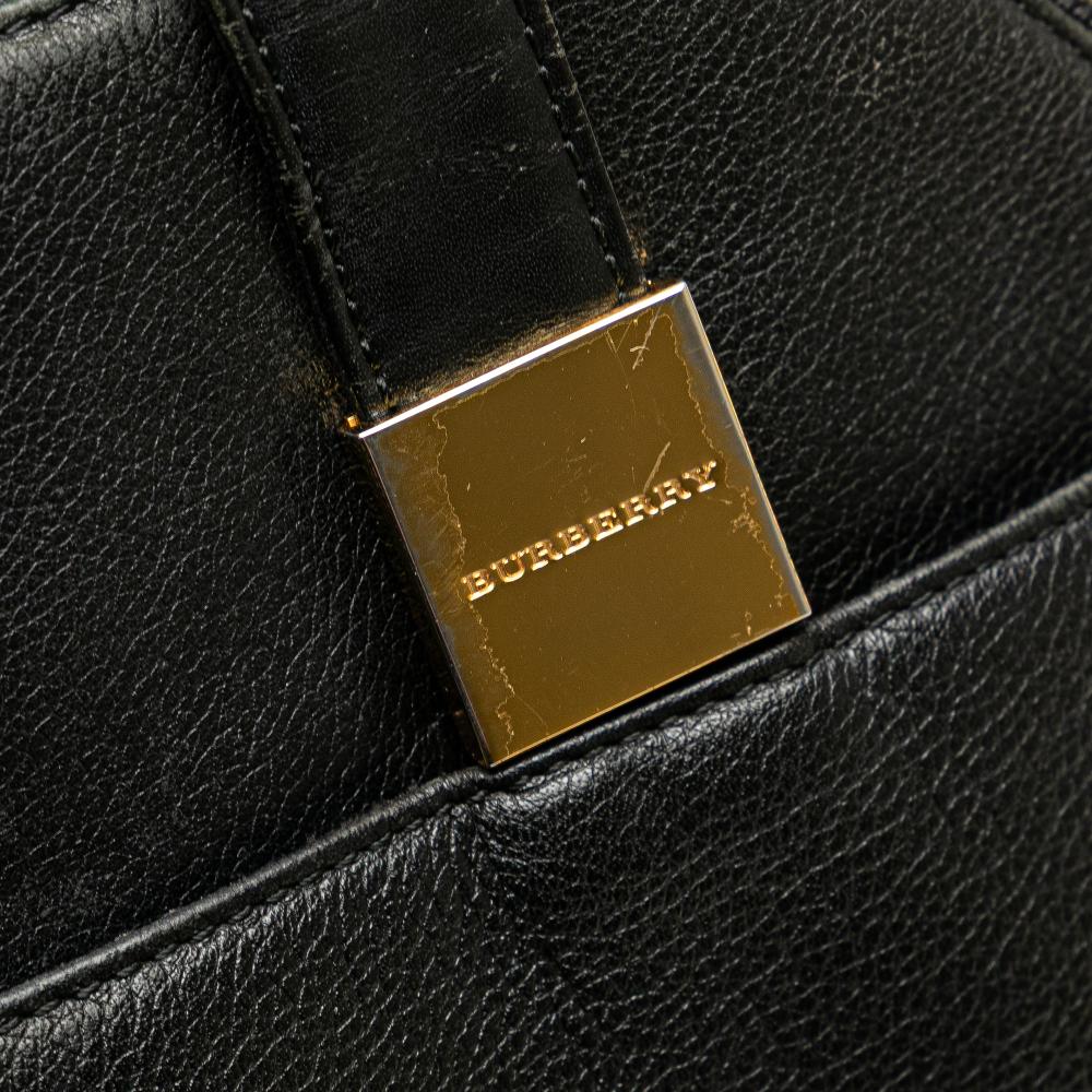 Burberry B Burberry Black Calf Leather Dome Handbag United Kingdom