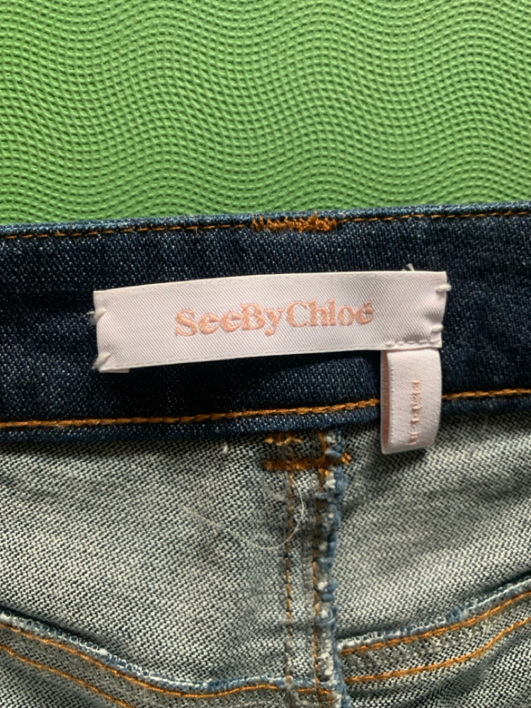 See By Chloé jeans 7/8 avec application de broderie