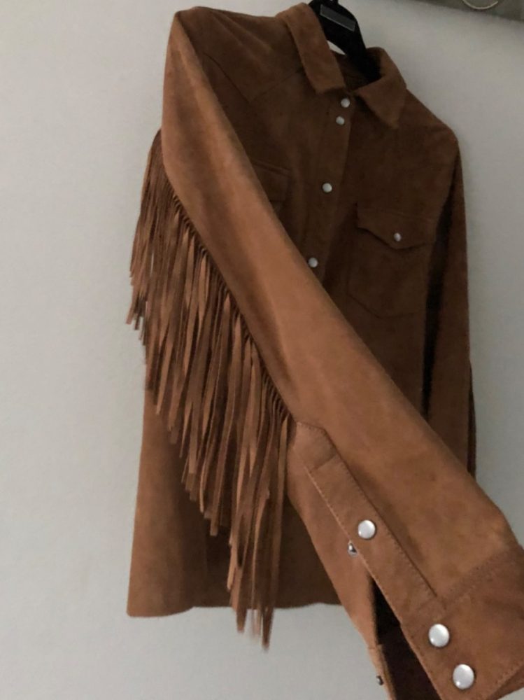 All Saints BOHO WESTERN fringed jacket
