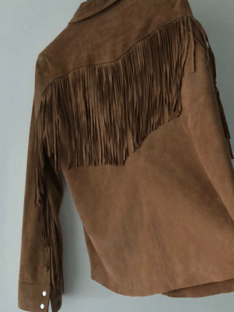 All Saints BOHO WESTERN fringed jacket