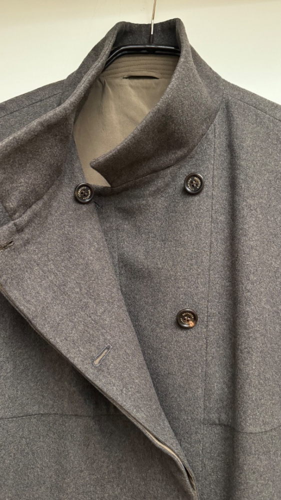 Brunello Cucinelli Kaschmirmantel mit abnehmbarer Kapuze