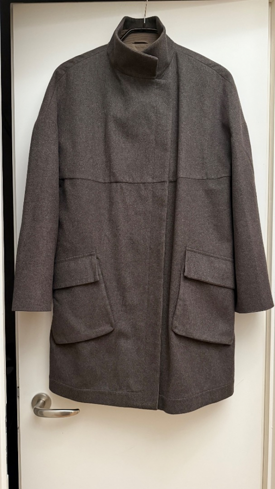 Brunello Cucinelli Kaschmirmantel mit abnehmbarer Kapuze