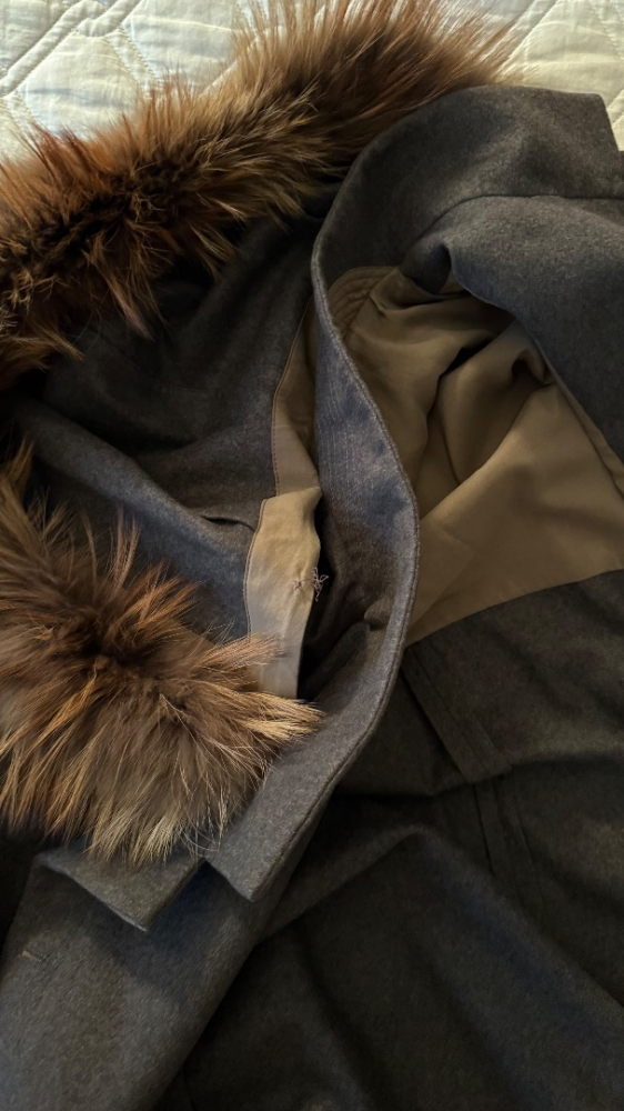 Brunello Cucinelli Kaschmirmantel mit abnehmbarer Kapuze