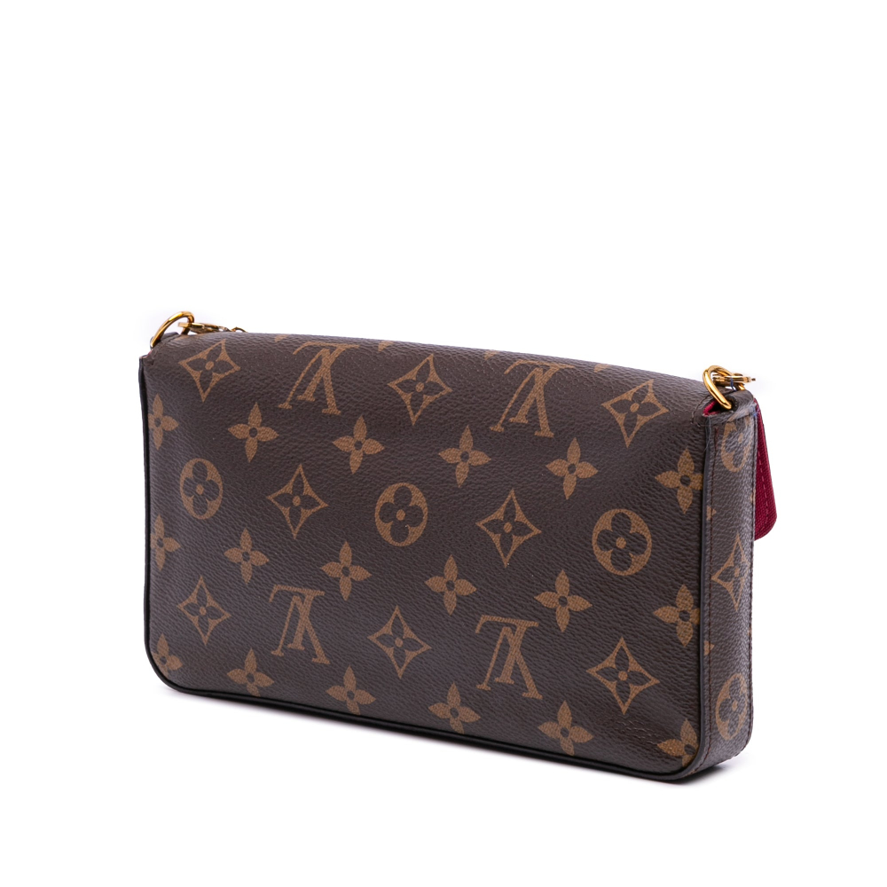 Louis Vuitton Felicie Canvas Pouch Clutch Monogram