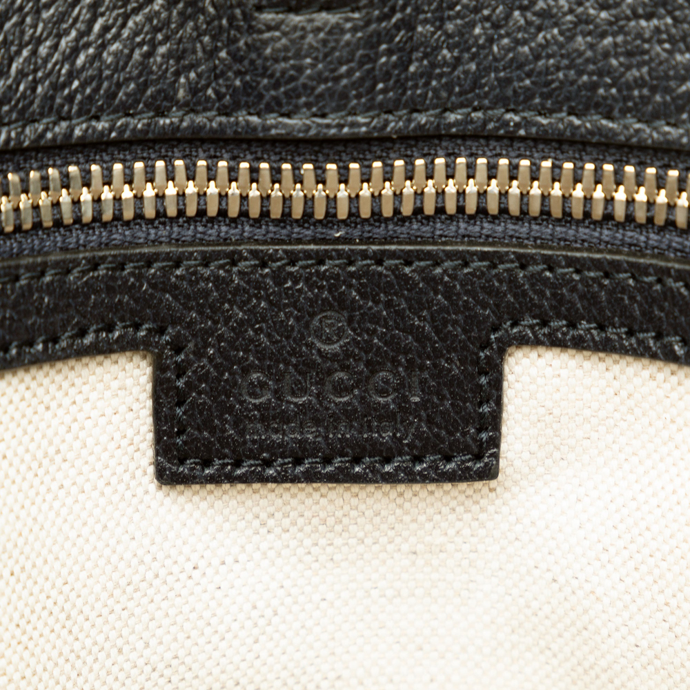 Gucci Interlocking Small Canvas GG Tote Handbag Brown