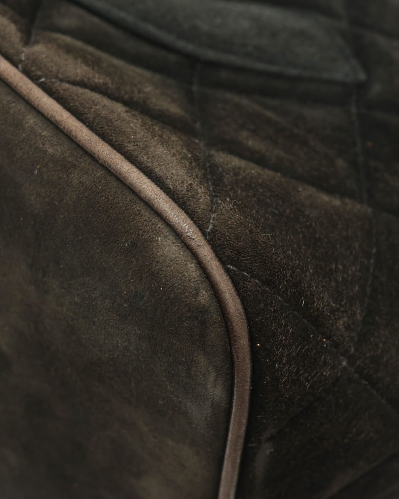 Chanel Suede Medallion Tote Bag