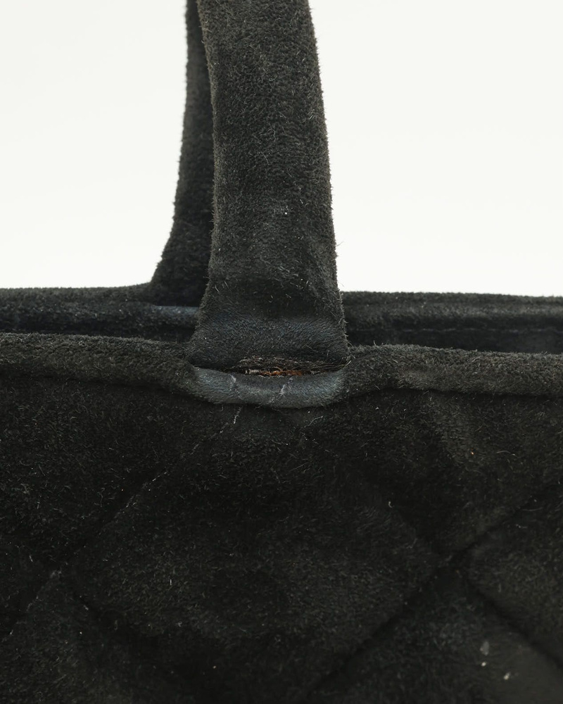 Chanel Suede Medallion Tote Bag