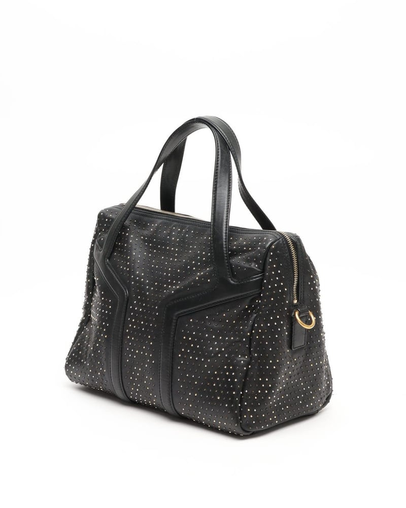 Saint Laurent Studded Y Boston Bag