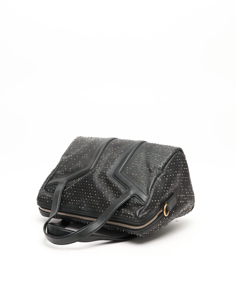 Saint Laurent Studded Y Boston Bag