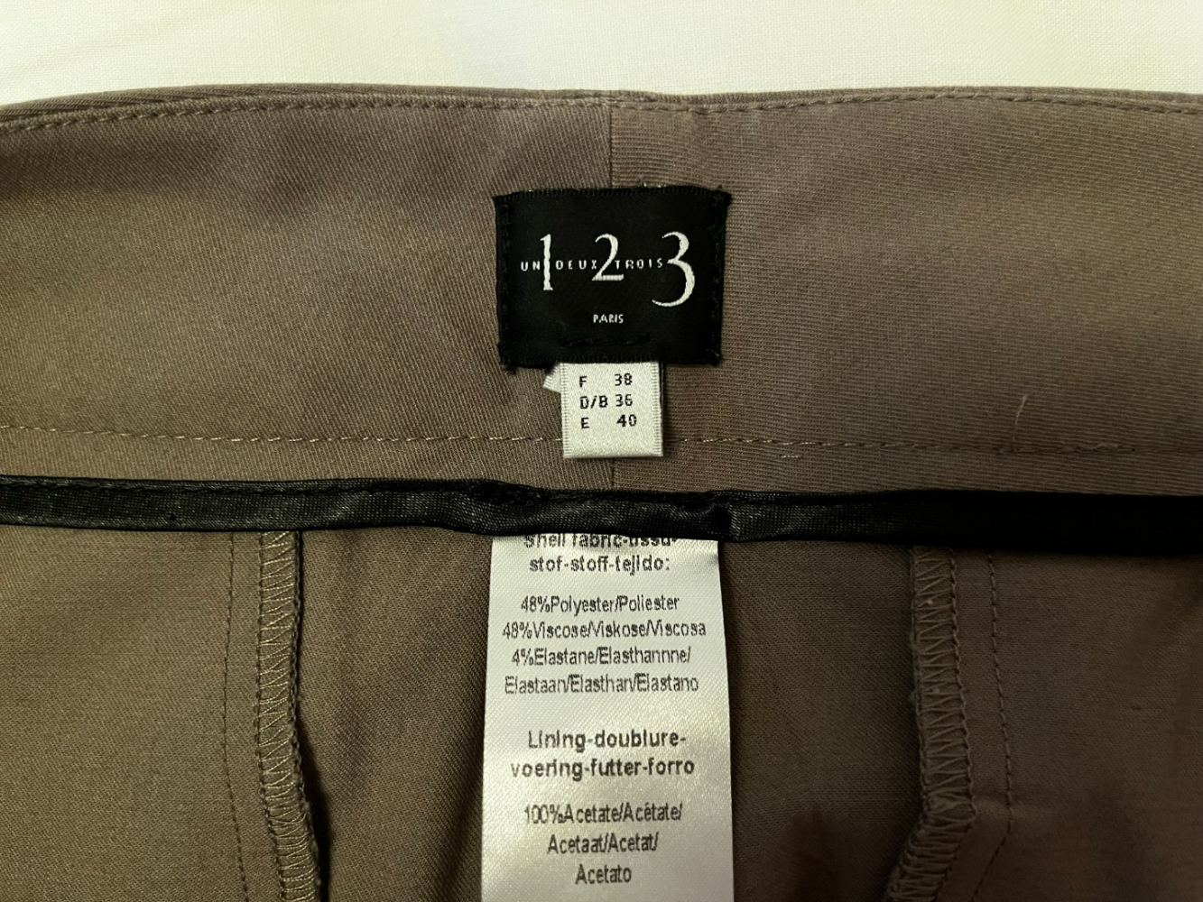 123 Paris Office straight trousers